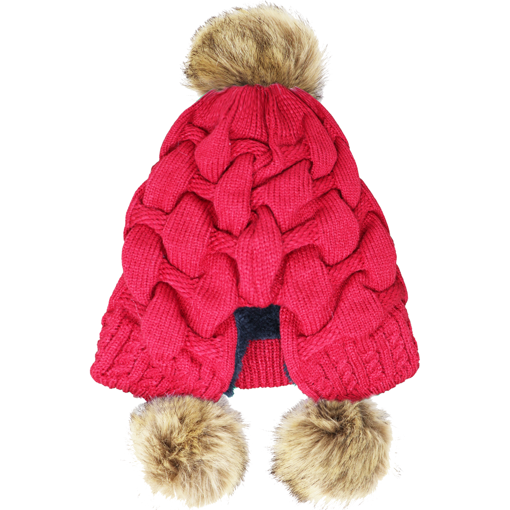 Triple Pompom Hat