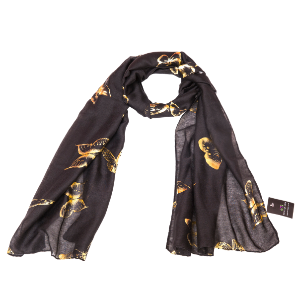Lightweight Butterfly Gold Foil Print