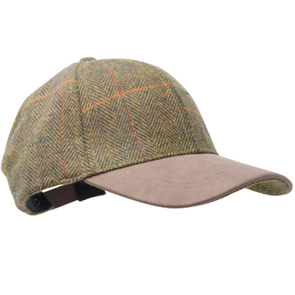 Herringbone Tweed Baseball Cap