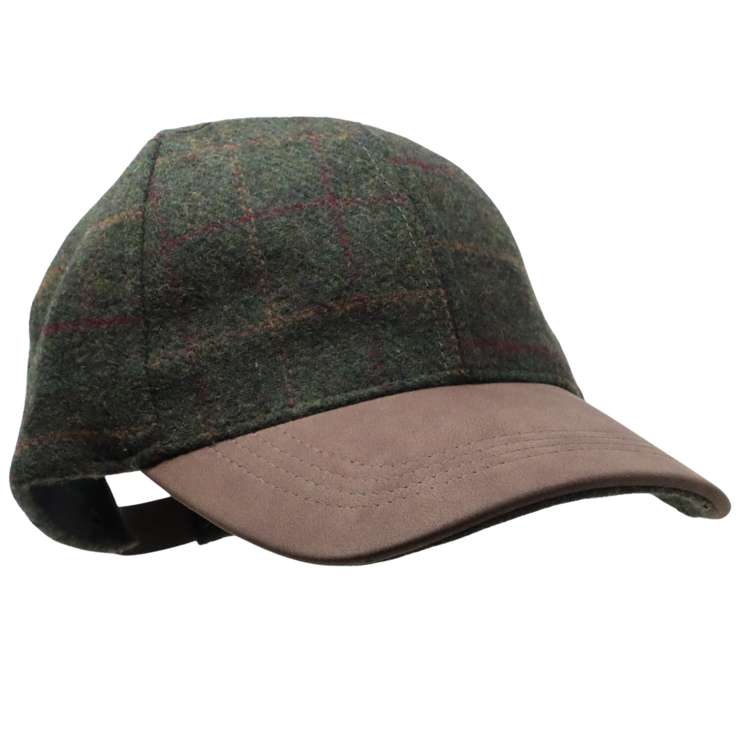Tweed Check Baseball Cap