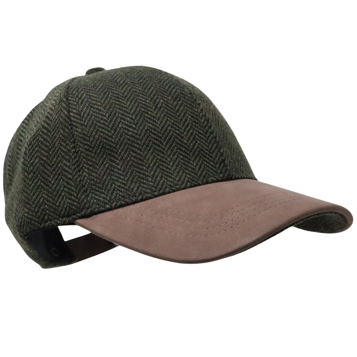 Herringbone Tweed Baseball Cap
