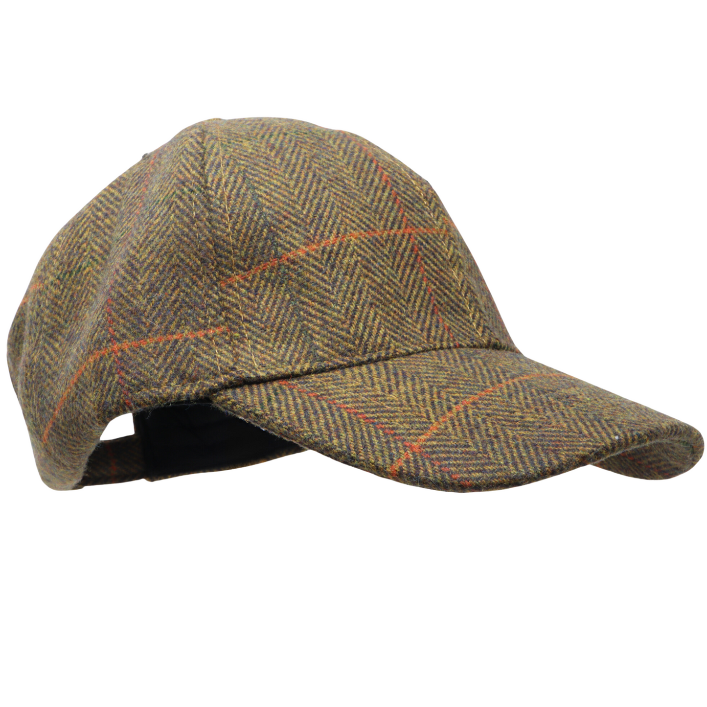 Herringbone Tweed Baseball Cap