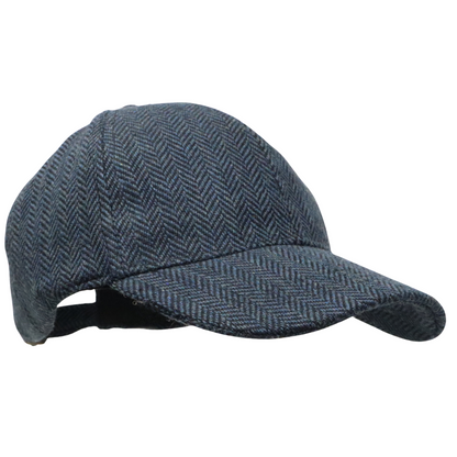 Herringbone Tweed Baseball Cap