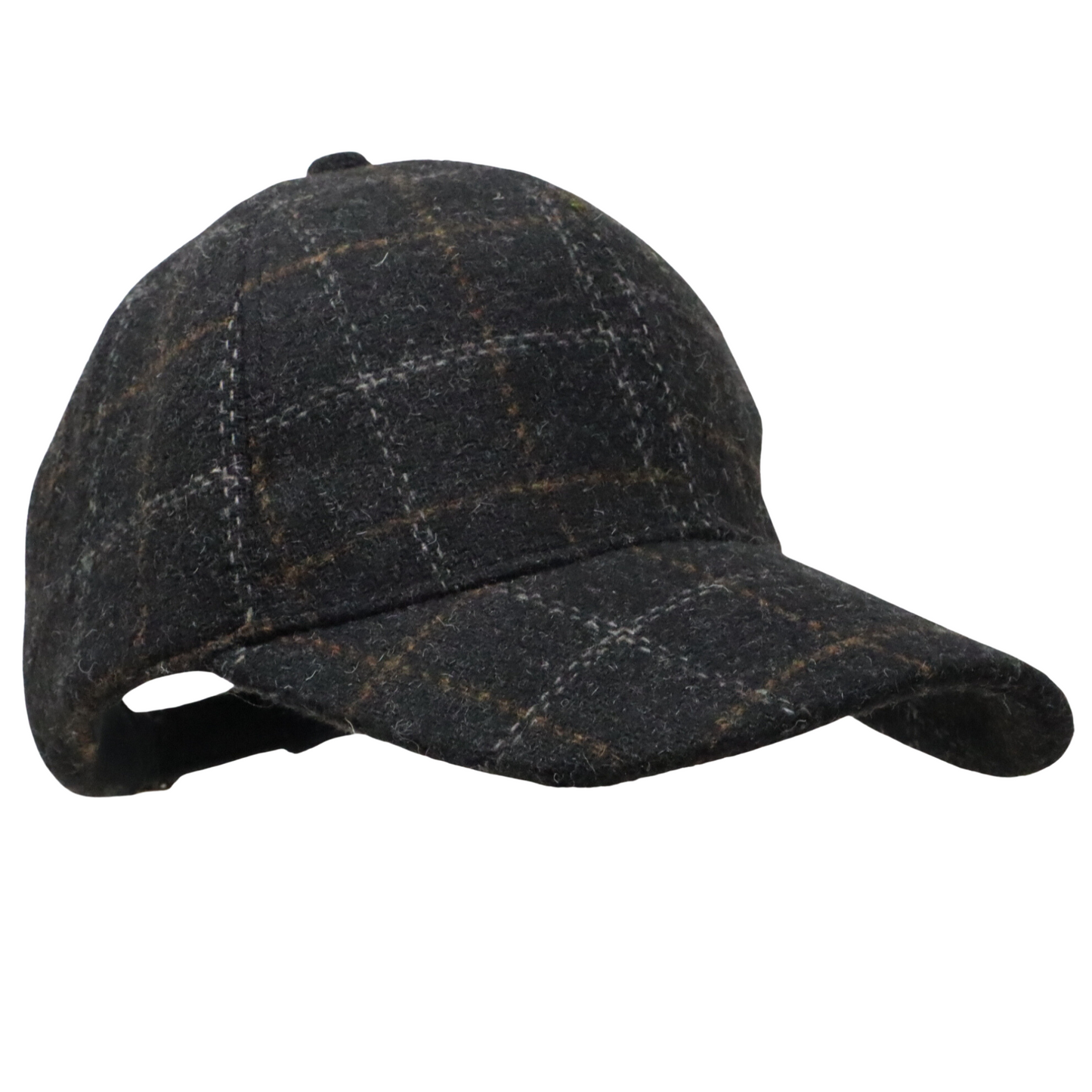 Tweed Check Baseball Cap