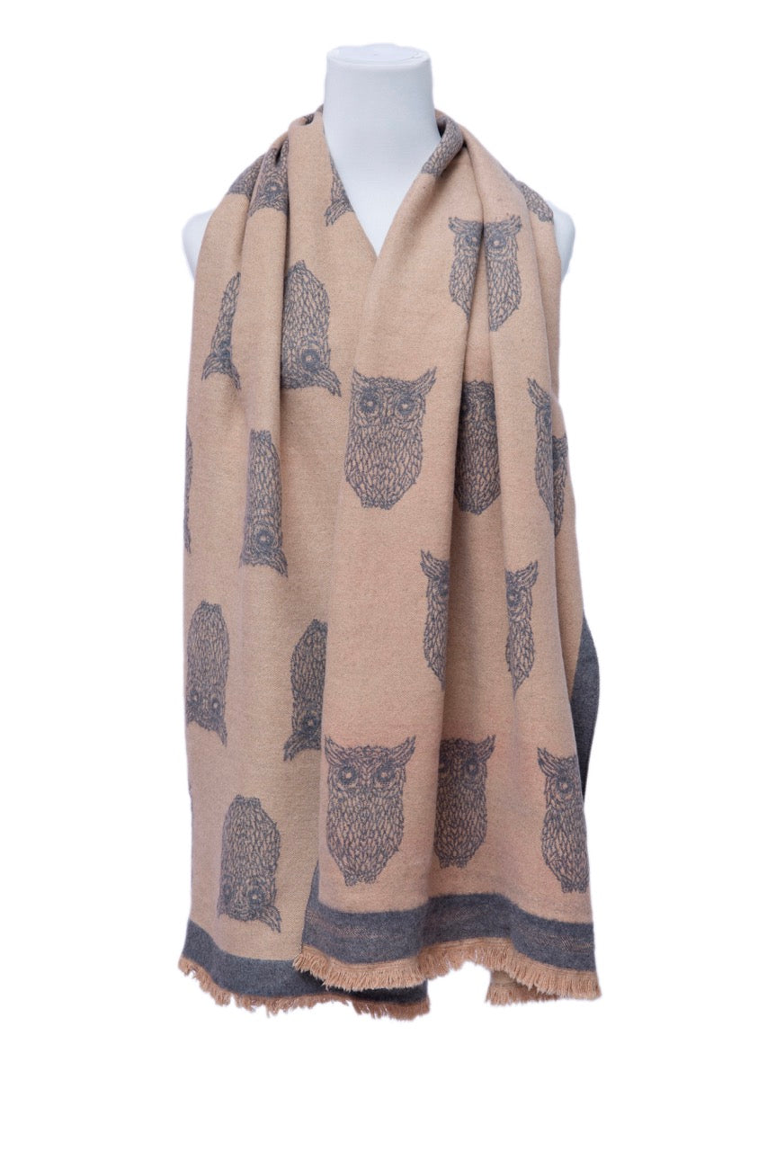 supersoft owl scarves