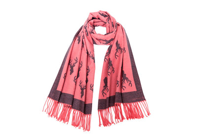 Supersoft Stag Scarves (With Tassels)