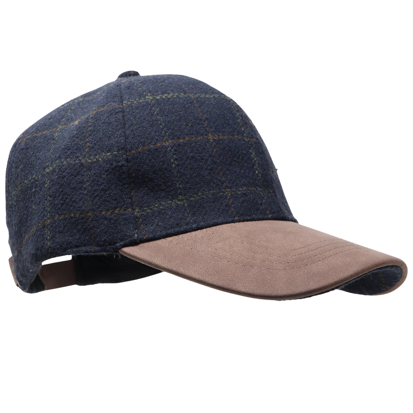 Tweed Check Baseball Cap