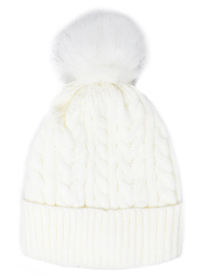 Single Pom-Pom Lined Hat