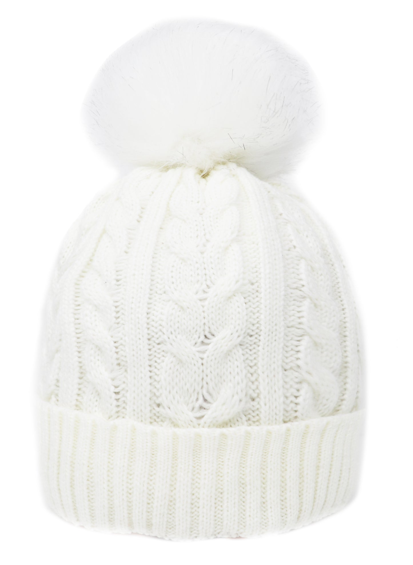 Single Pom-Pom Lined Hat