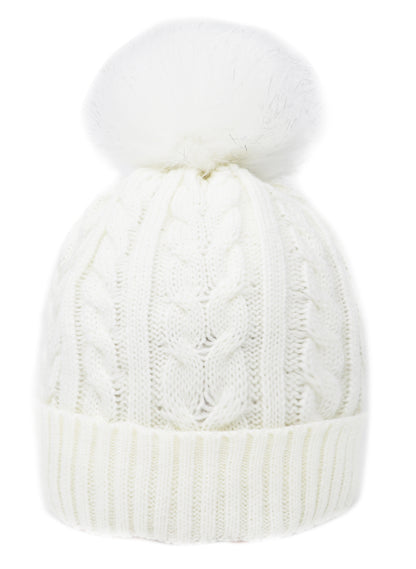 Single Pom-Pom Lined Hat