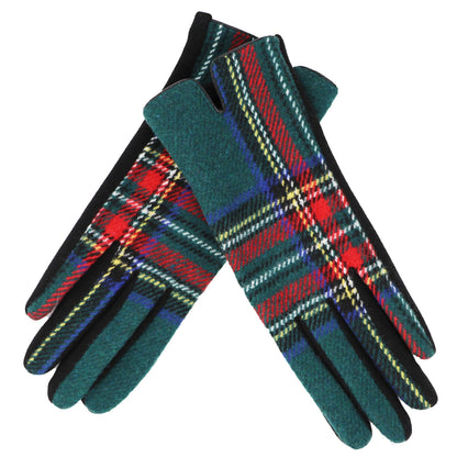 Tartan Touchscreen Gloves