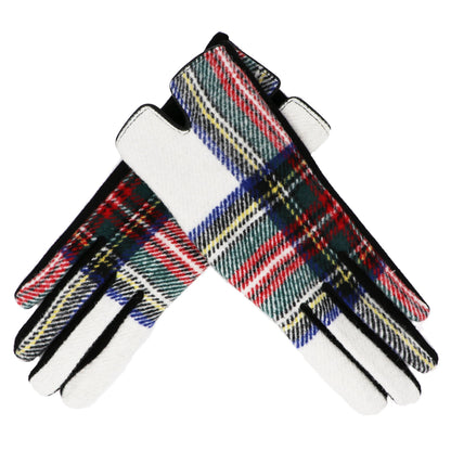 Tartan Touchscreen Gloves