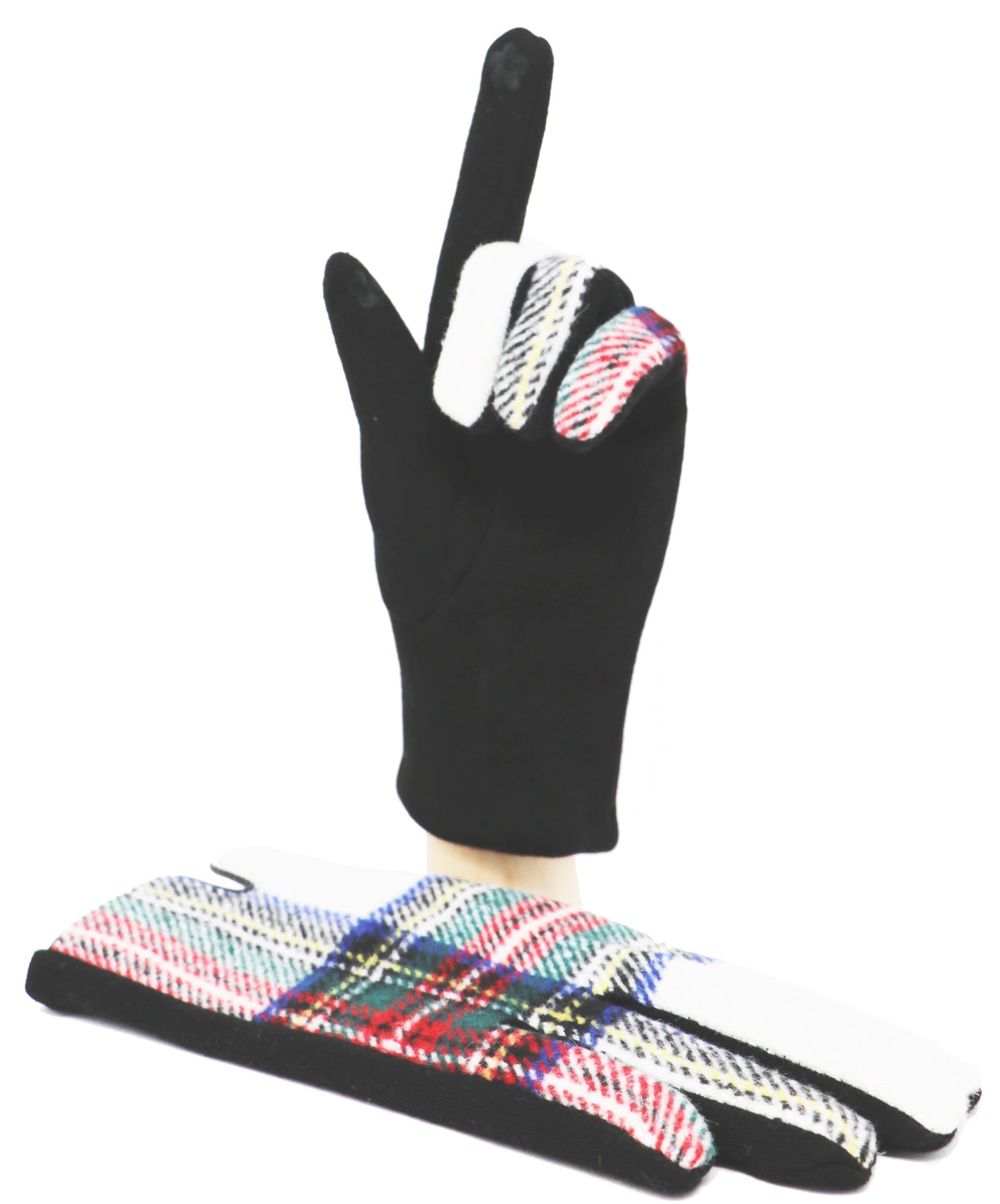 Tartan Touchscreen Gloves