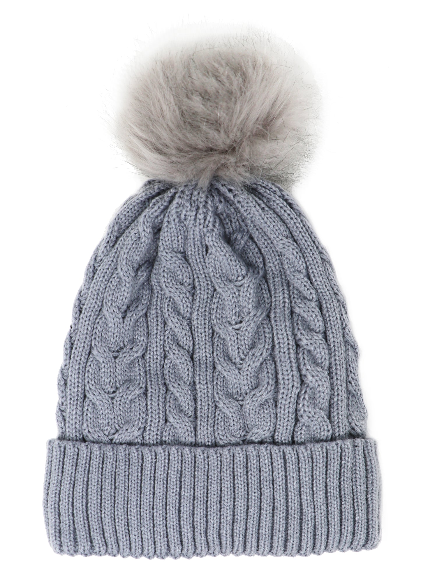 Single Pom-Pom Lined Hat