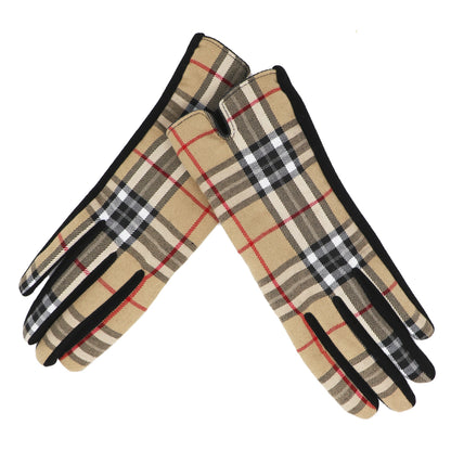 Tartan Touchscreen Gloves
