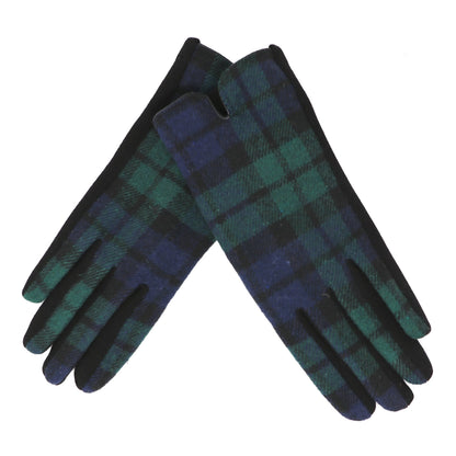 Tartan Touchscreen Gloves