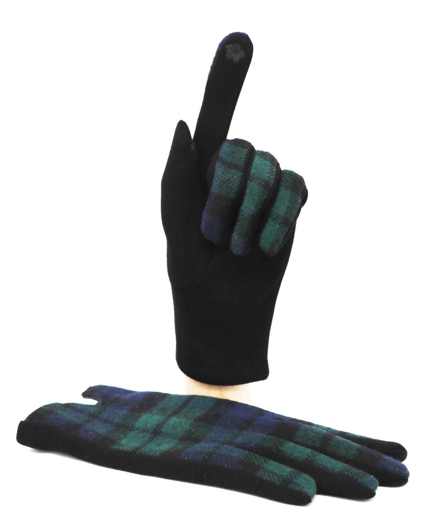 Tartan Touchscreen Gloves