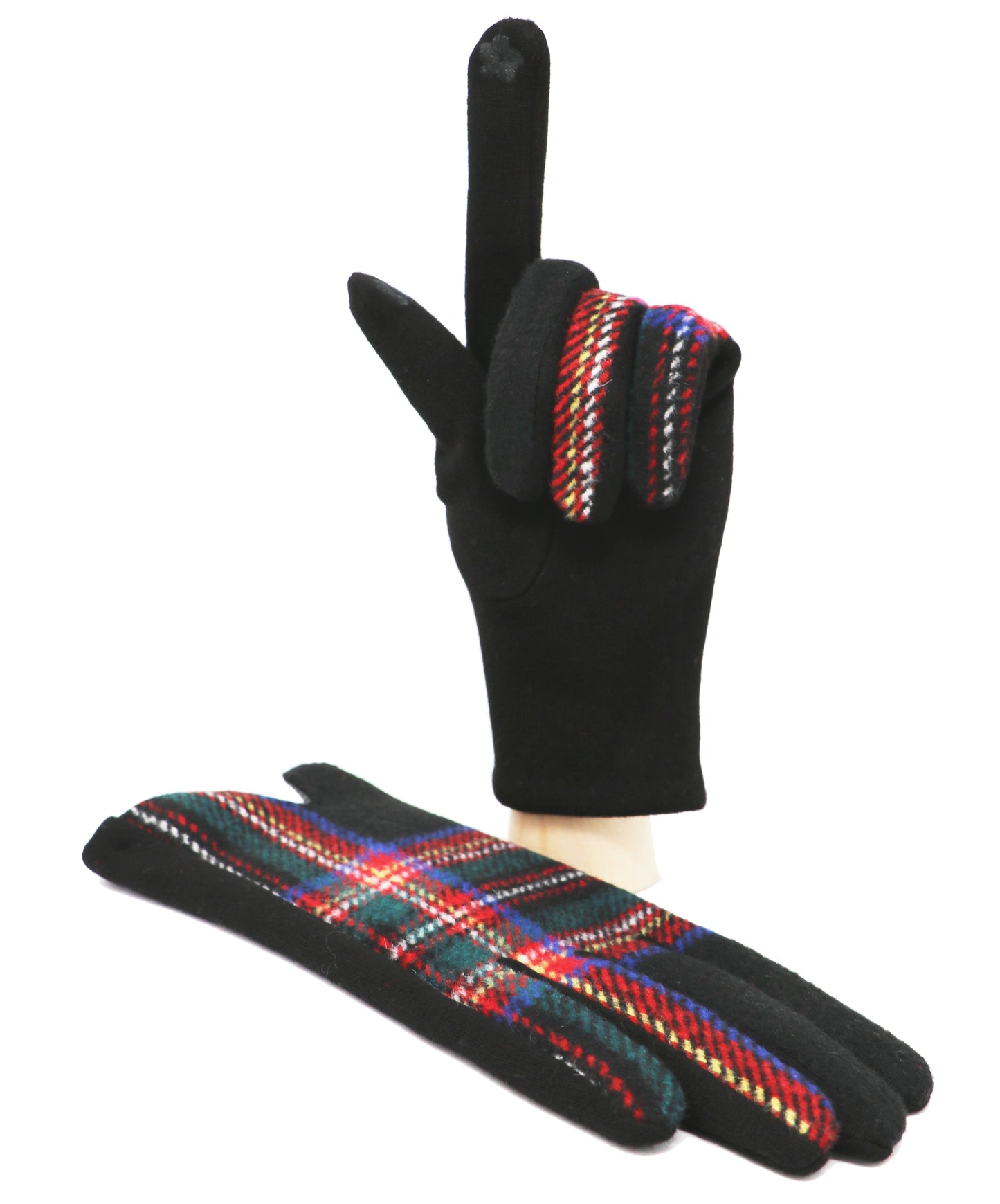 Tartan Touchscreen Gloves