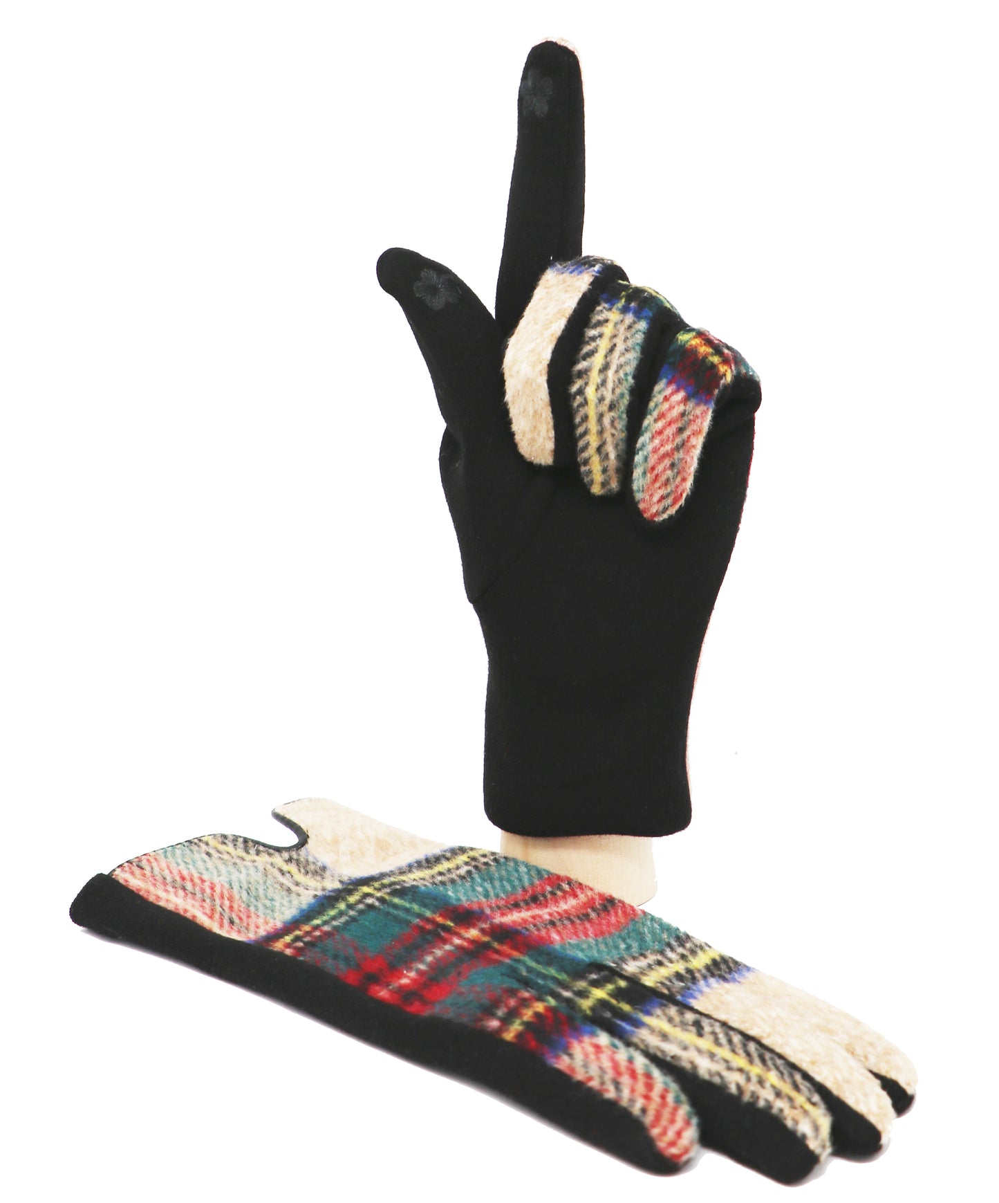 Tartan Touchscreen Gloves