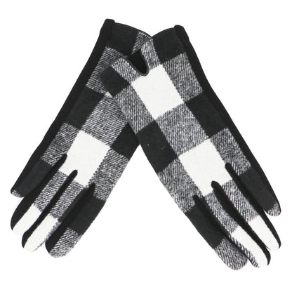 Tartan Touchscreen Gloves