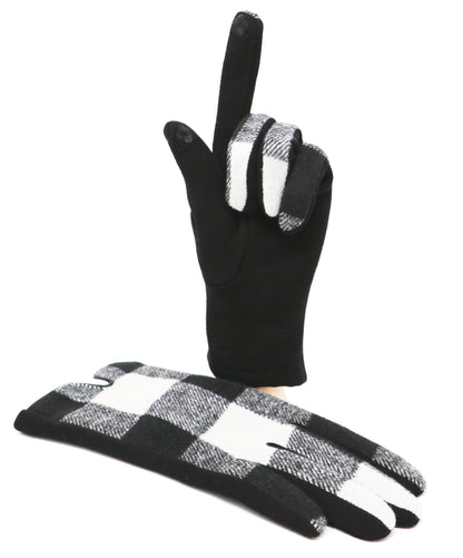 Tartan Touchscreen Gloves