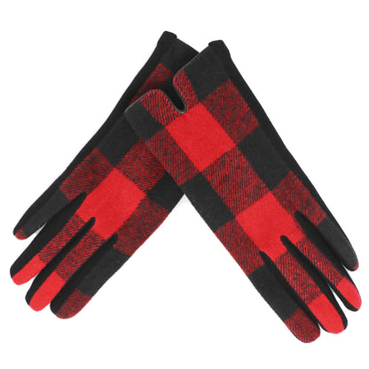 Tartan Touchscreen Gloves