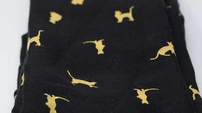 Cat Foil Print Lightweight Scarf