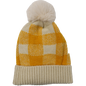 Check Pom-Pom-Lined Hat
