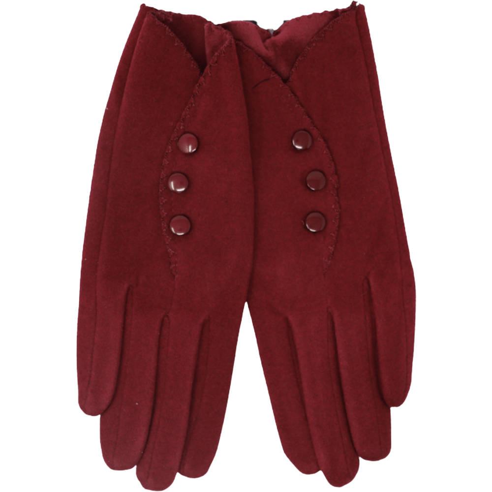 Scalloped Three Button Gloves