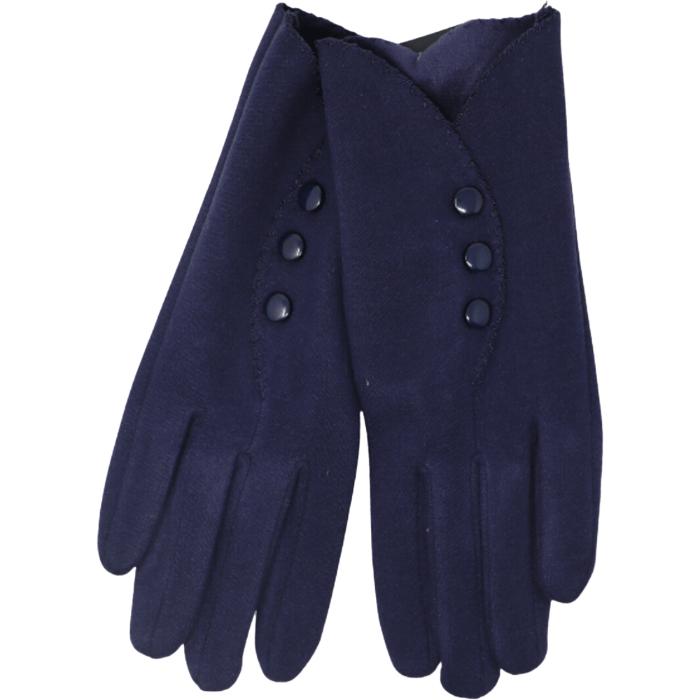 Scalloped Three Button Gloves
