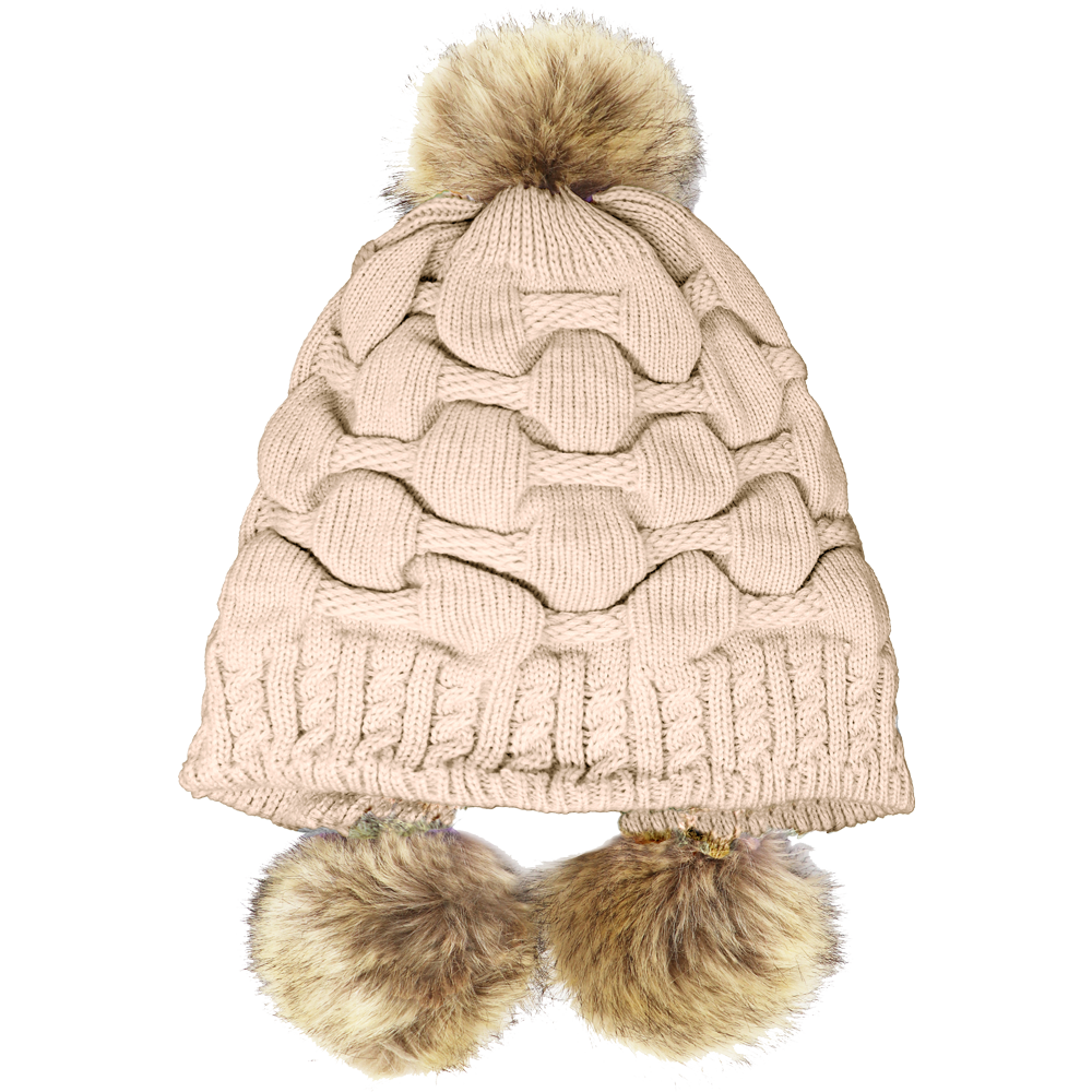 Triple Pompom Hat