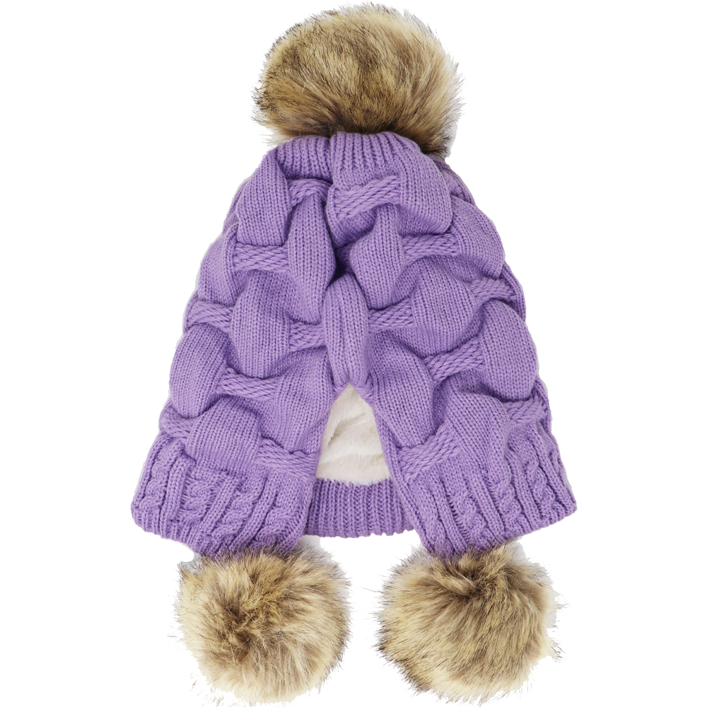 Triple Pompom Hat