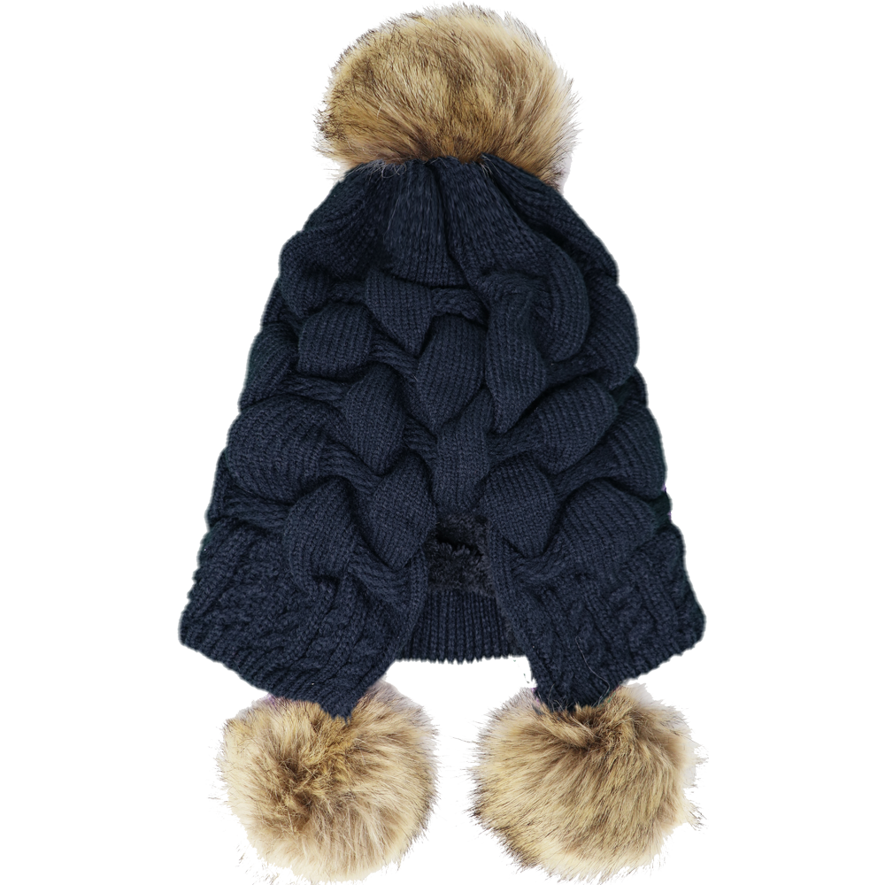Triple Pompom Hat