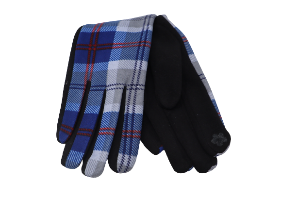 Tartan Touchscreen Gloves