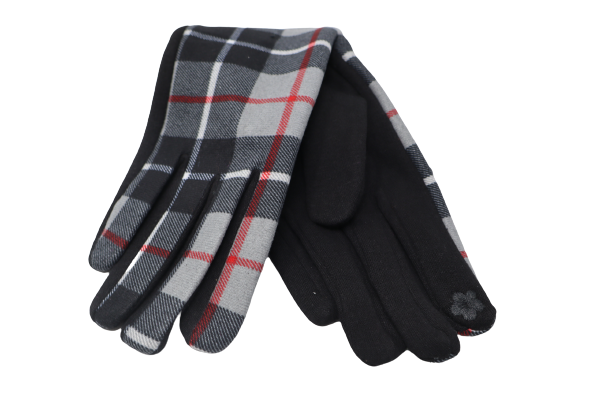 Tartan Touchscreen Gloves