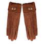 Faux Sheep Fur Buckle Gloves with Buckle