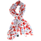 Lightweight Small Poppy Scarf