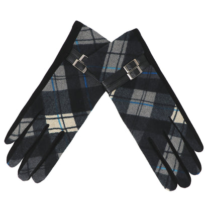 Double Belt Check Gloves
