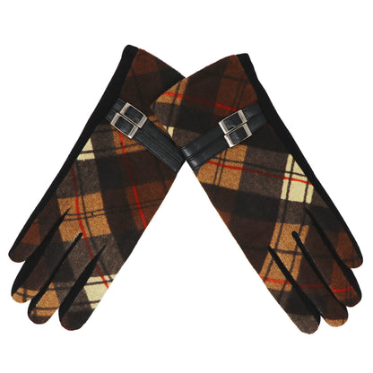 Double Belt Check Gloves