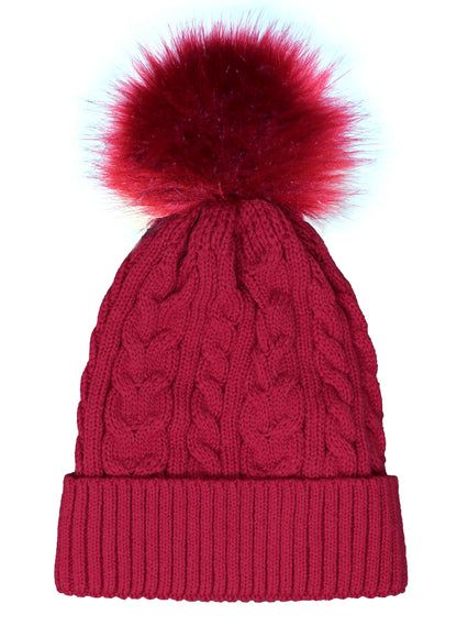 Single Pom-Pom Lined Hat