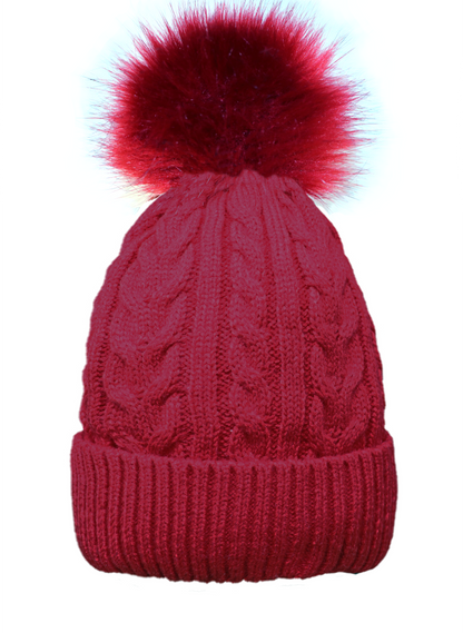 Single Pom-Pom Lined Hat
