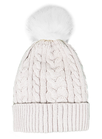 Single Pom-Pom Lined Hat